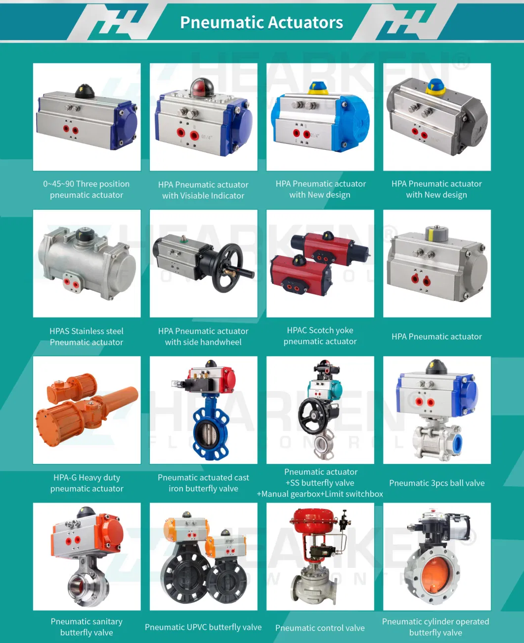 Piston-Type Hpac Compact Scotch Yoke Pneumatic Actuator