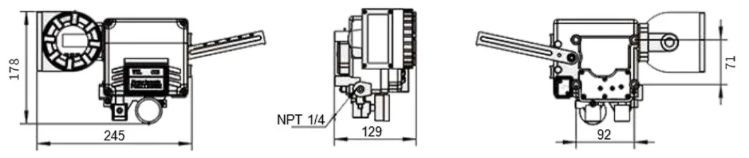 Yt1000 Series Rotary Electric-Pneumatic Valve Positioner 4-20mA