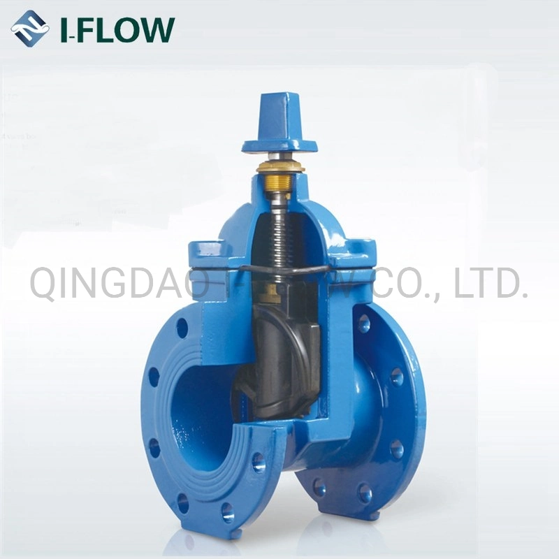 Double Flange Cast Iron Manual Gate Valve Price List Handwheel Wedge-Type